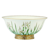 Iris Serving Bowl Gold